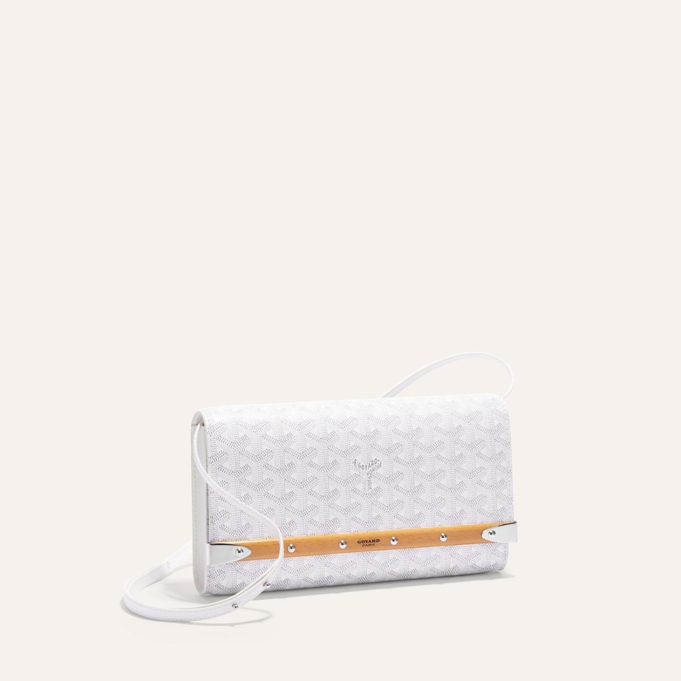 Goyard Monte-Carlo PM Clutch White - Image 1